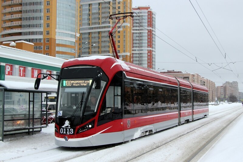 В Санкт-Петербурге поставлено 16 новых трамваев «Витязь-М».