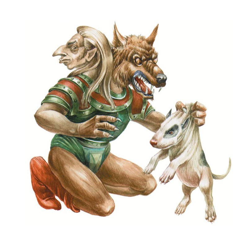Кэпкэун — человек с собачьей головой, получеловек-полусобака в румынской мифологии