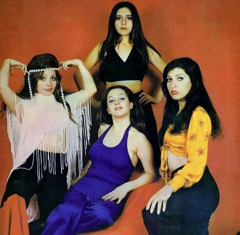 Гастрольный плакат поп-группы из Ирана, 1974 г.