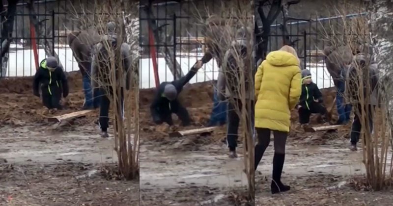 В Малоярославце мальчика засосало в грязь рядом со школой