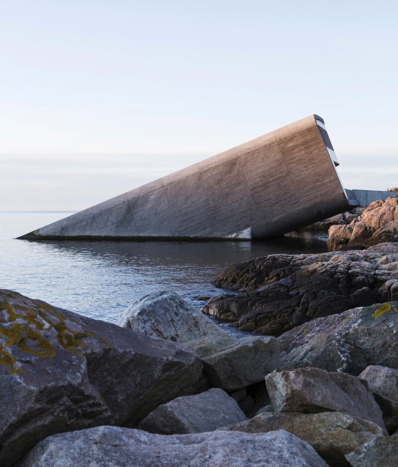 Under — новый подводный ресторан в Норвегии, открывающий взгляд на чудеса под водой