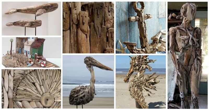 Раз дощечка, два дощечка: искусство из деревяшек, выброшенных морем