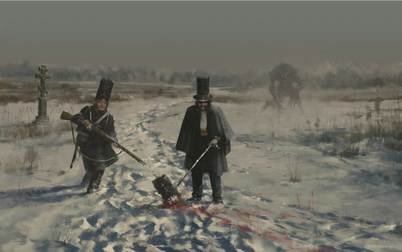 Художник Якуб Розальски и его снежный стимпанк