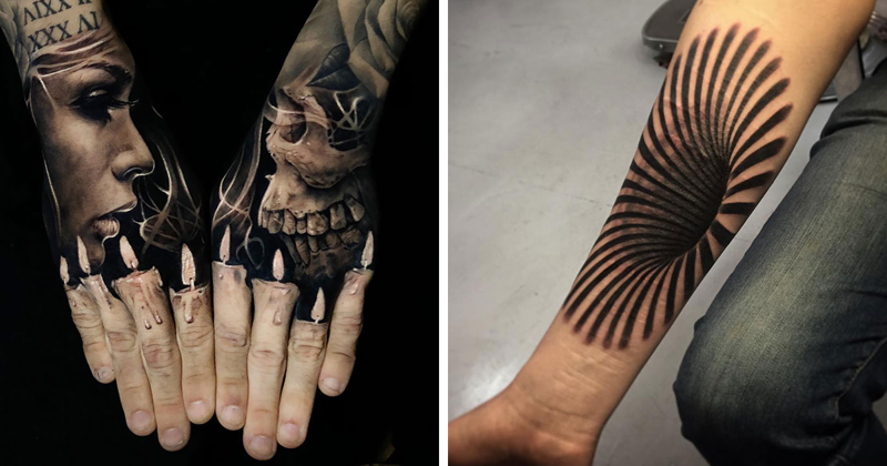 50 невероятных 3D татуировок
