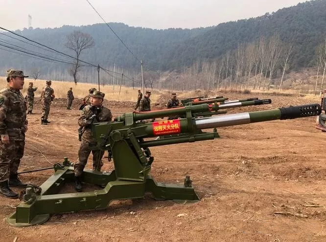 Тушение лесных пожаров с помощью артиллерии в Китае