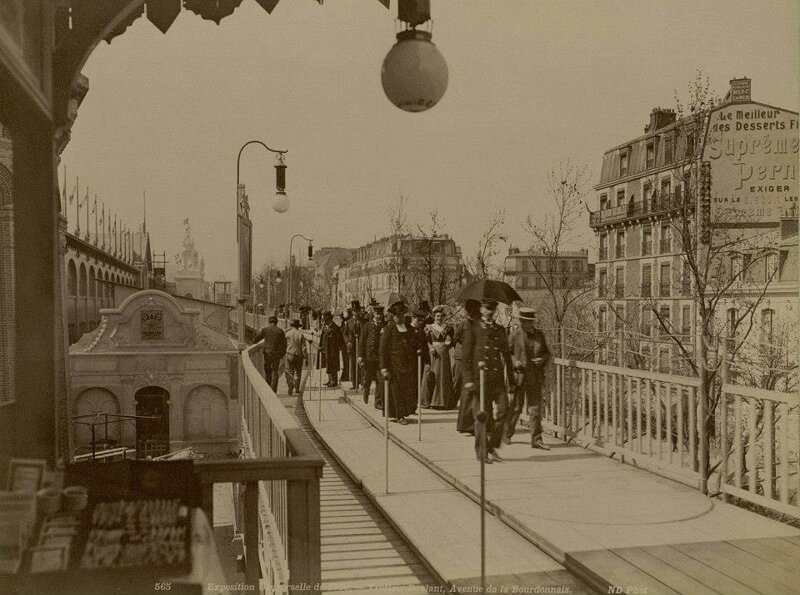 Движущийся электрический тротуар Всемирной выставки 1900 года