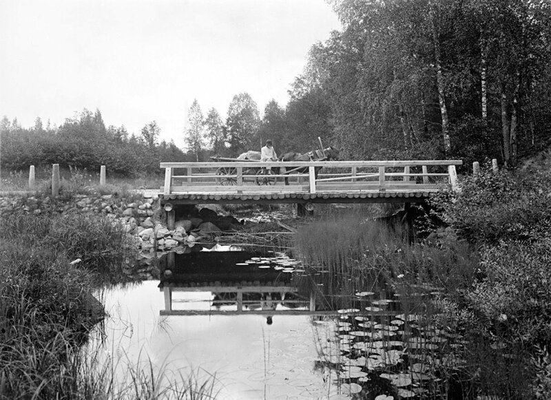 Общий вид третьего моста через Волгу, 1903 год