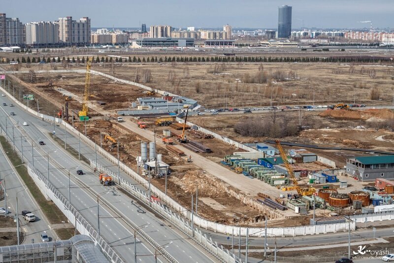 Строительство станции метро «Улица Академика Сахарова» в Казани