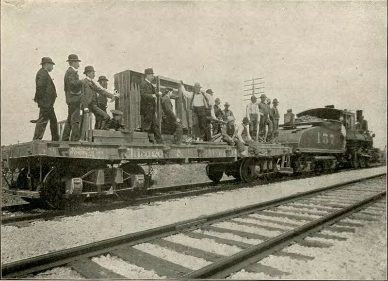 Самая большая фотокамера для самого красивого поезда, 1900 год