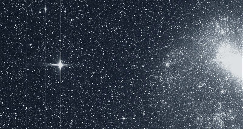 Один из первых снимков телескопа TESS
