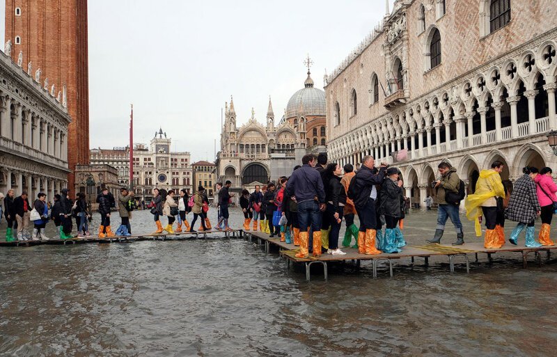 Прогулка по затопленной Венеции 2018г
