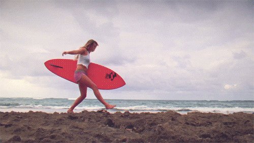 Девушки и серфинг