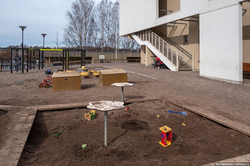 Хельсинки: школа, бассейны, двери