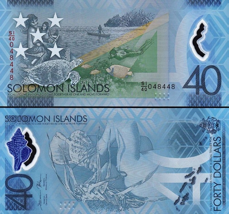 40-долларовая купюра Соломоновых островов