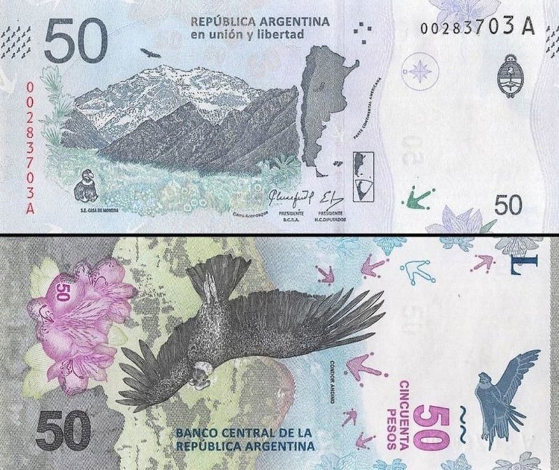 Аргентинские 50 песо