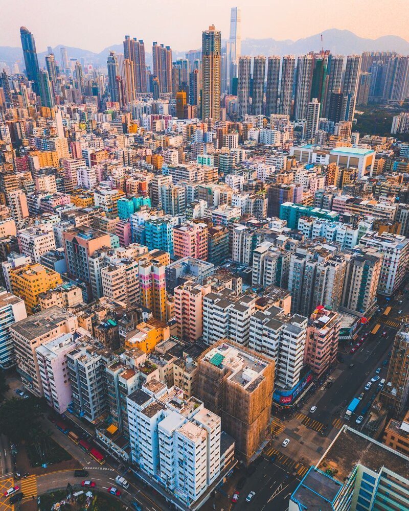 Города Азии с высоты птичьего полета