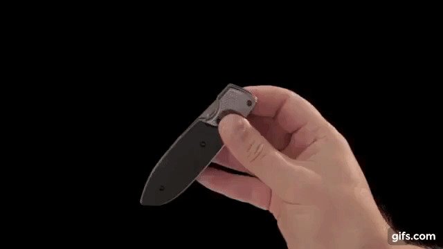 Необычные механизмы открывания ножей