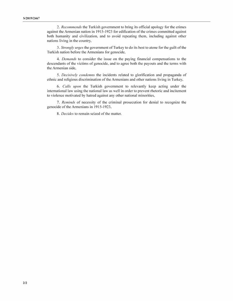 Пора поставить знак равенства между Геноцидом армян и Холокостом
