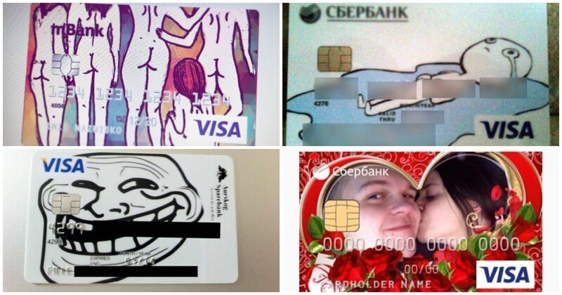 16 немного странных дизайнов банковских карт, при виде которых удивляются кассиры