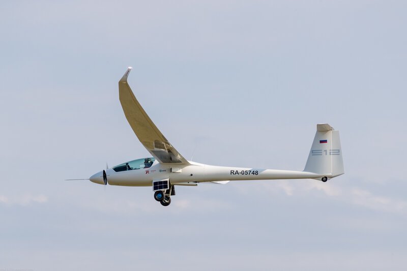 Полет в Сколково летающей лаборатории Stemme S12 проекта «Альбатрос».
