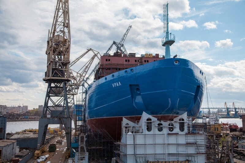 Строительство атомного ледокола «Урал»