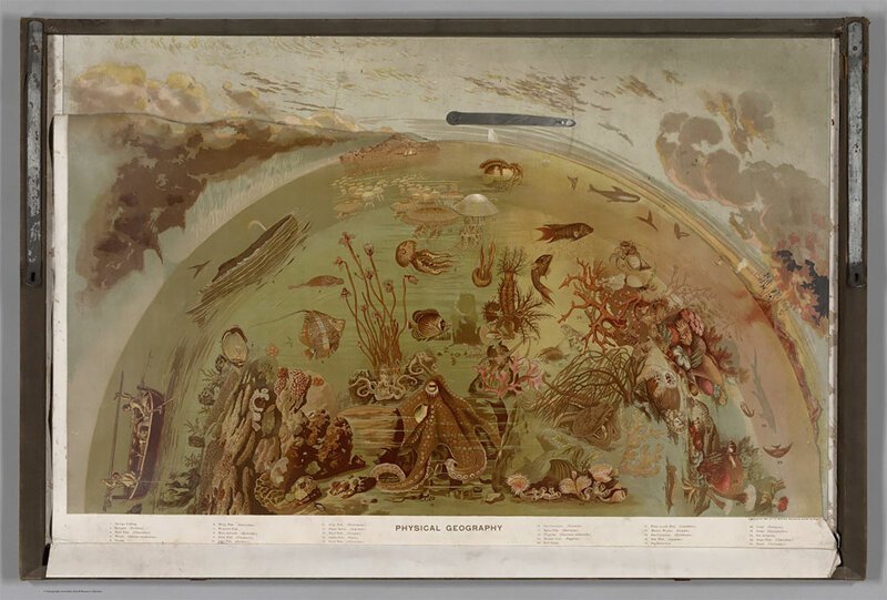 Географические карты и иллюстрации из атласа 19 века