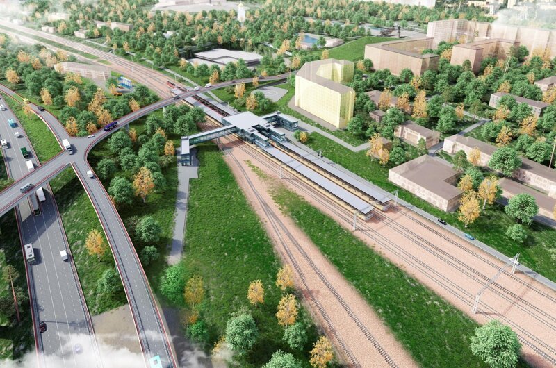 В Москве началось строительство новой железнодорожной линии