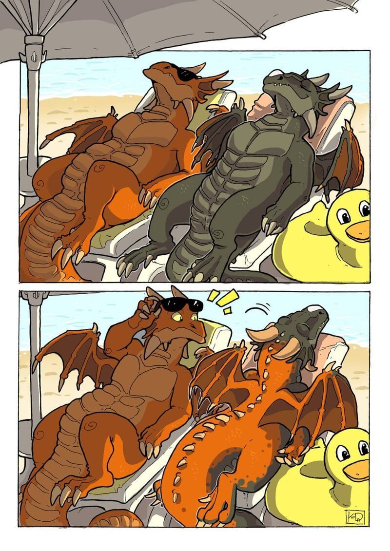 Порно комиксы про дракона фото 45