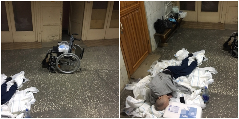 В Челябинской области инвалида оставили спать на полу больницы