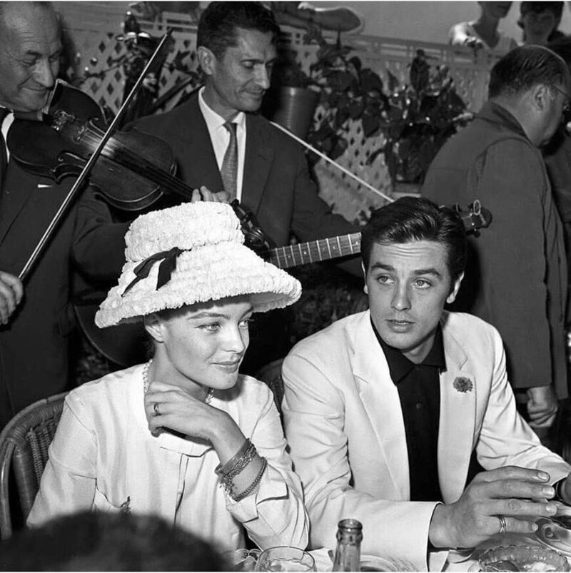 Роми Шнайдер и Ален Делон на Каннском кинофестивале 1962 г. 