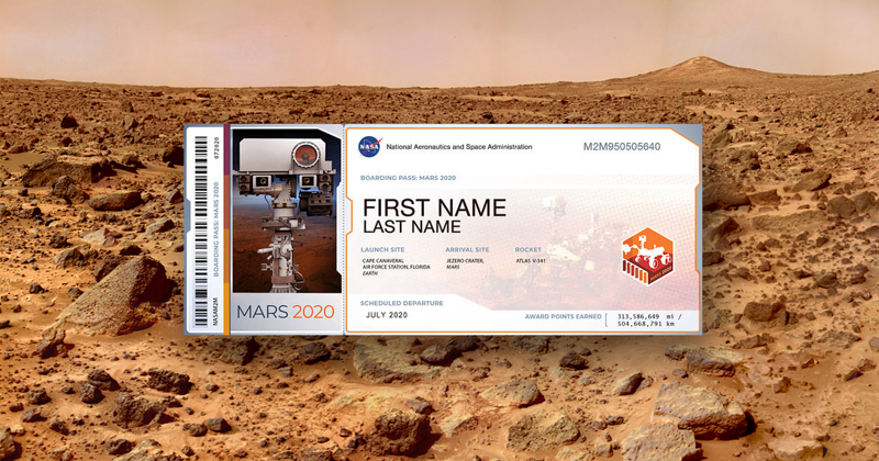 Отправь своё имя на Марс!