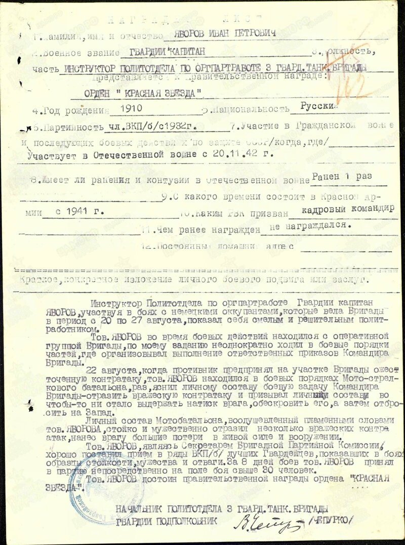 Герои Советского Союза. Иван Петрович Яборов