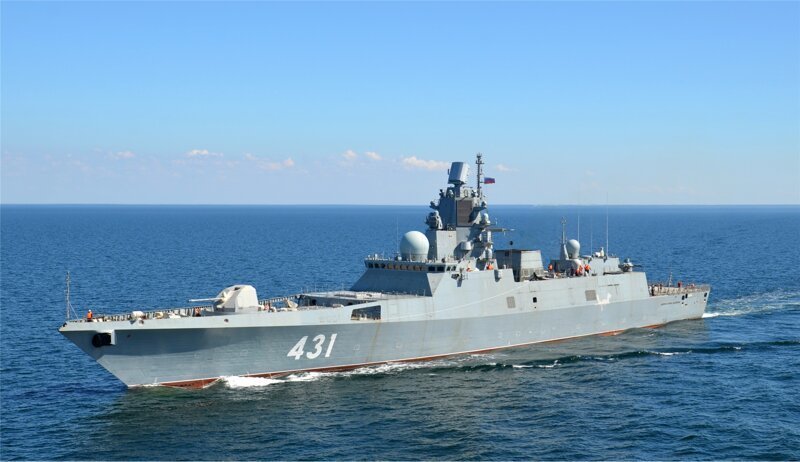 Испытания фрегата «Адмирал Касатонов» и танкера «Академик Пашин»