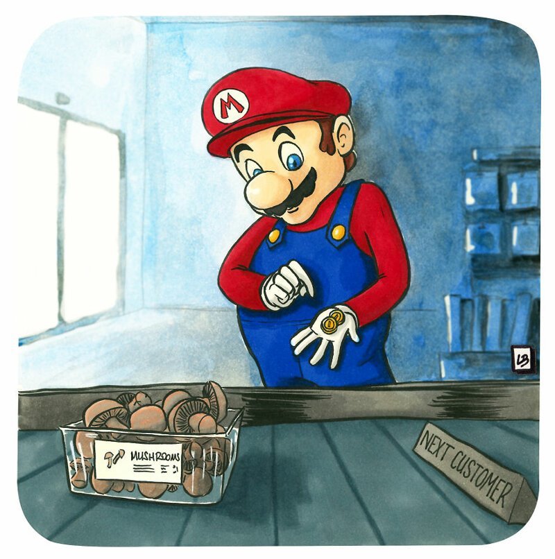 4. Марио и грибы