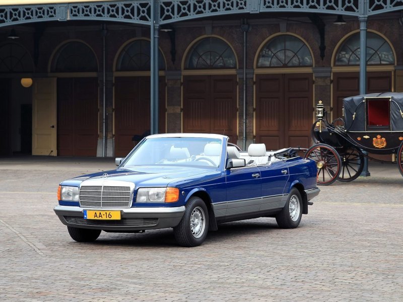 Mercedes-Benz 380 SEL Caruna 1984 — огромный кабриолет голландской принцессы
