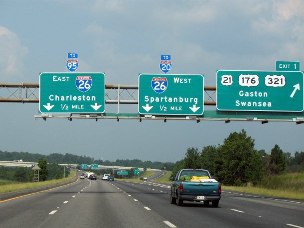 3. I-26 - Южная Каролина, США