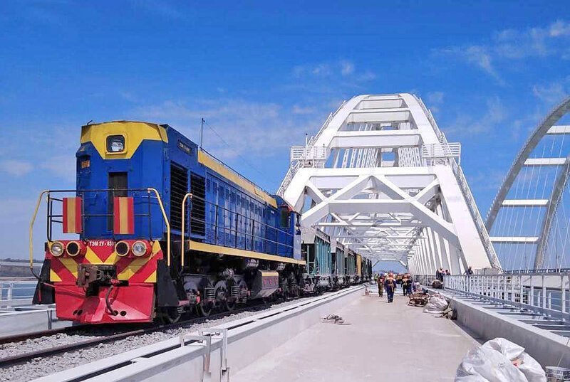 Железнодорожные пути соединили Керченский и Таманский берега