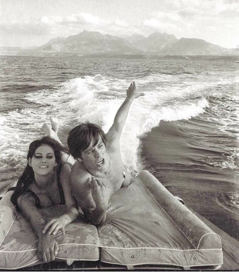 Ален Делон с Клаудией Кардинале, Сицилия, 1962