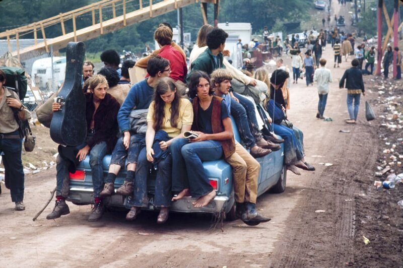 Молодые люди едут на Вудсток. Фото: Bill Eppridge / Getty Images.