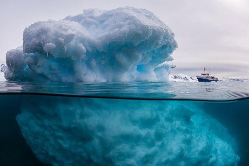А одна канадская фирма уже давно вылавливает айсберги  для производства чистой воды