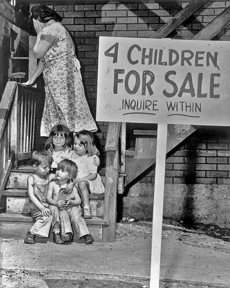 Истории самых известных фотографий ХХ века: Дети на продажу