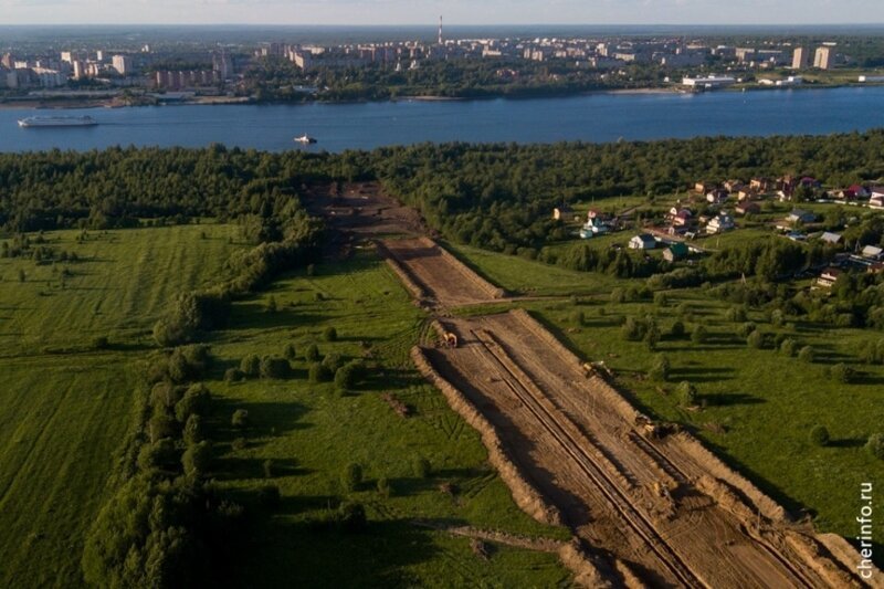 Строительство 2-го вантового моста через Шексну