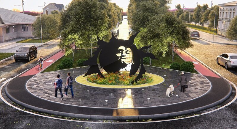 Караганда: монумент "Звезде по имени Солнце"