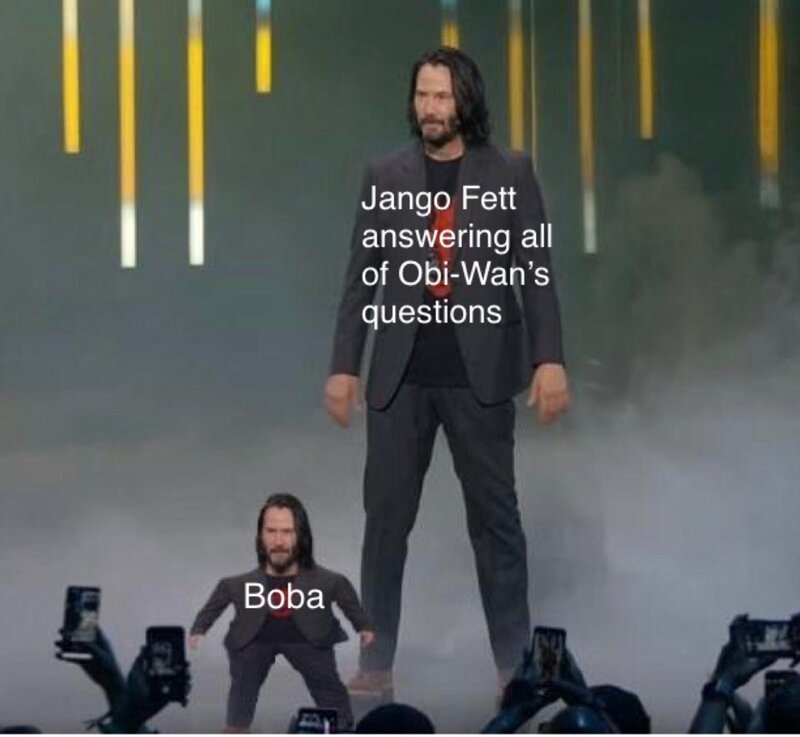 «Джанго Фетт отвечает на все вопросы Оби-Вана» — «Боба».