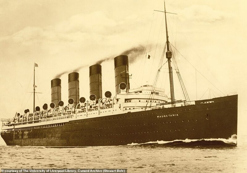 "Мавритания" вышла в свое первое плавание из Ливерпуля 16 ноября 1907 года