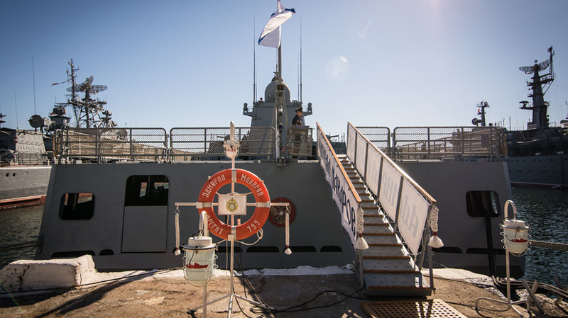 Корабли ЧФ проводят учения в Чёрном море