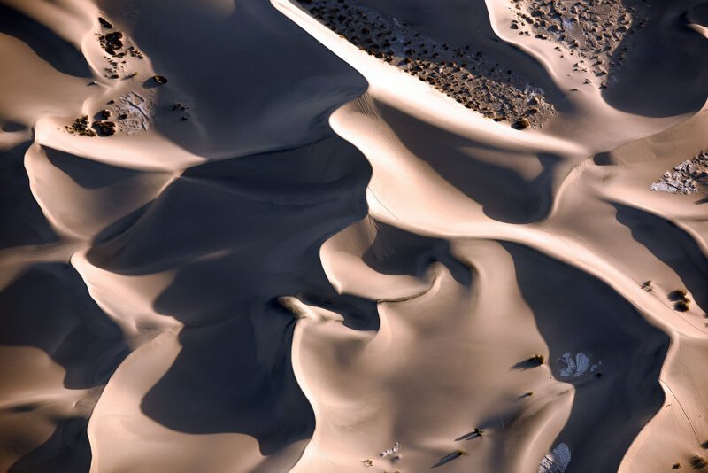 Дюны в Долине Смерти, Калифорния. 