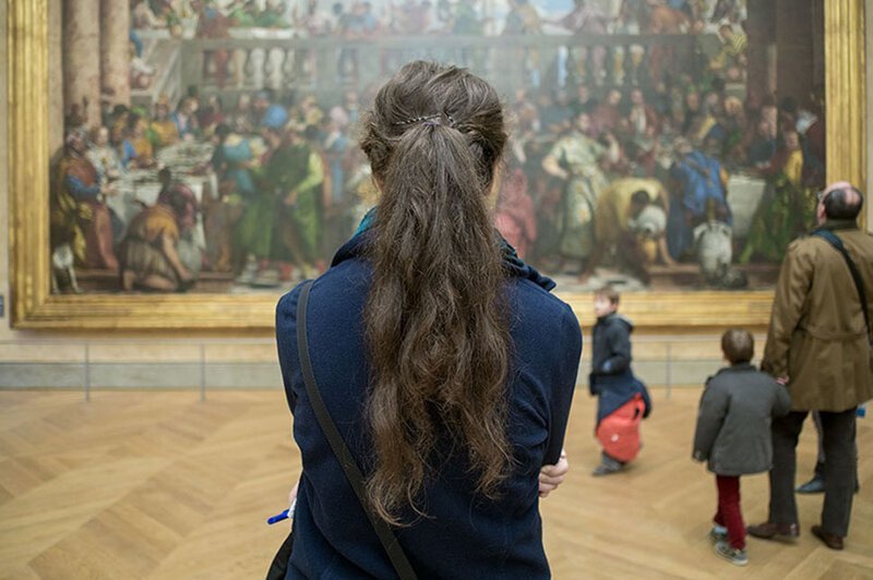 «Мона Лиза», Лувр, Париж, Франция.