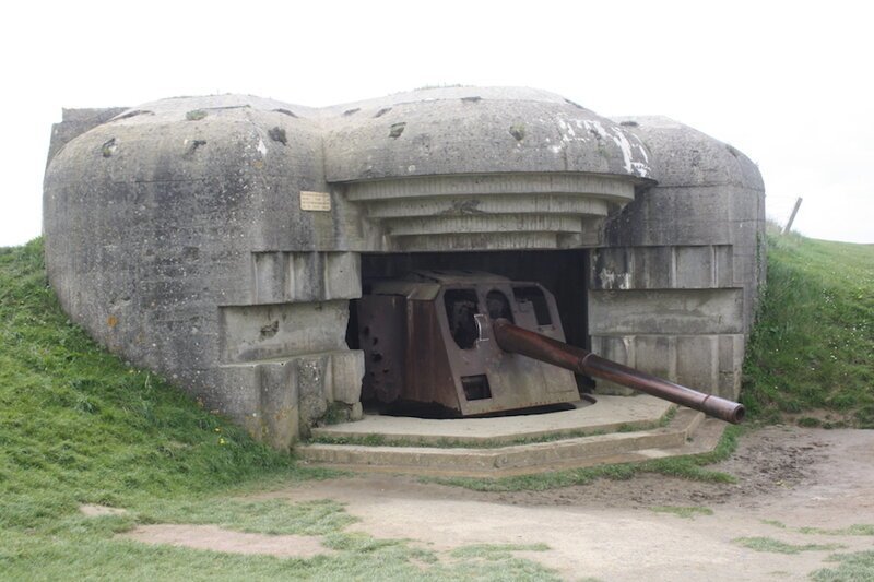 11. Батарея Longues-sur-Mer в Нормандии