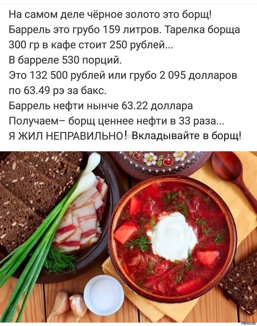 Рецепт борща от палыча